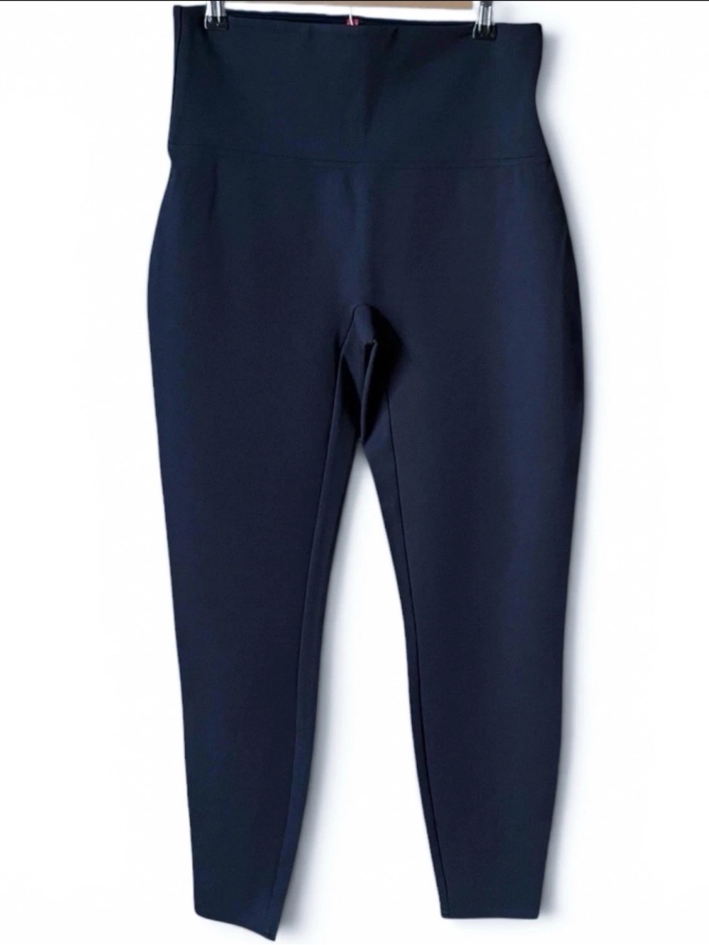 SPANX Dark Navy Size Large High Waist Stretch Knit Ponte Compression Leggings
